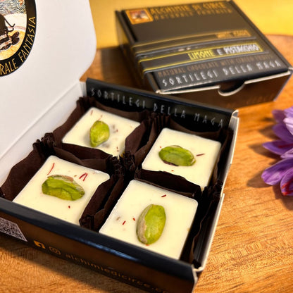 cioccolatini bianchi limone e pistacchio